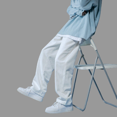 Jeans Straight Casual Drape