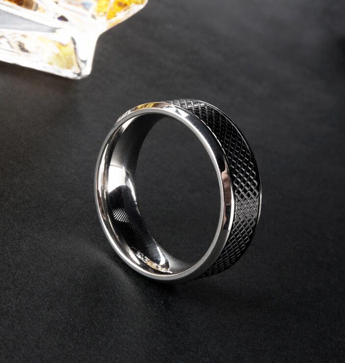 Black Titanium Steel Ring