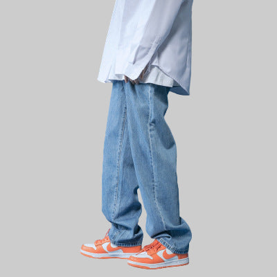 Jeans Straight Casual Drape